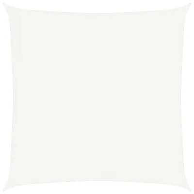 vidaXL Senčno jadro HDPE kvadratne oblike 3,6x3,6 m belo