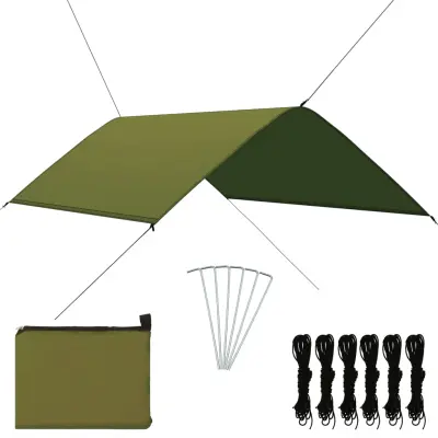 vidaXL Zunanja ponjava 3x2 m zelena