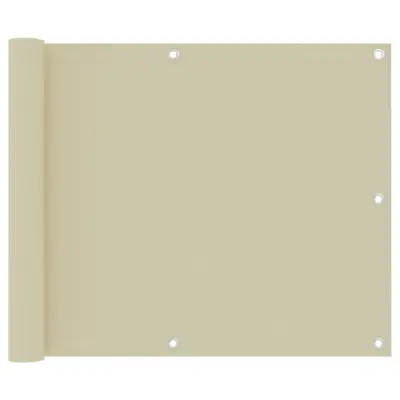 vidaXL Balkonsko platno krem 75x300 cm oksford blago