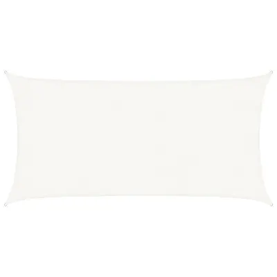 vidaXL Senčno jadro 160 g/m² belo 4x7 m HDPE