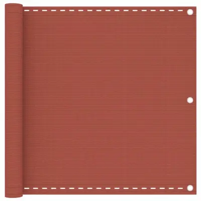 vidaXL Balkonsko platno terakota 90x300 cm HDPE