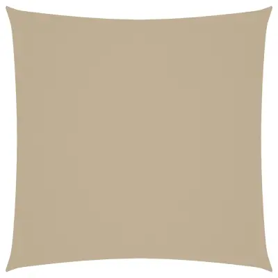 vidaXL Senčno jadro oksford blago kvadratno 7x7 m bež