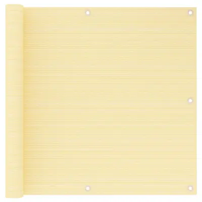 vidaXL Balkonsko platno bež 90x500 cm HDPE