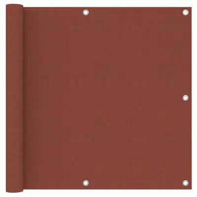 vidaXL Balkonsko platno terakota 90x500 cm oksford blago