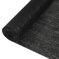 vidaXL Zaščitna mreža črna 1,2x50 m HDPE 195 g/m²