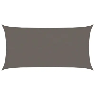 vidaXL Senčno jadro 160 g/m² antracitno 4x7 m HDPE