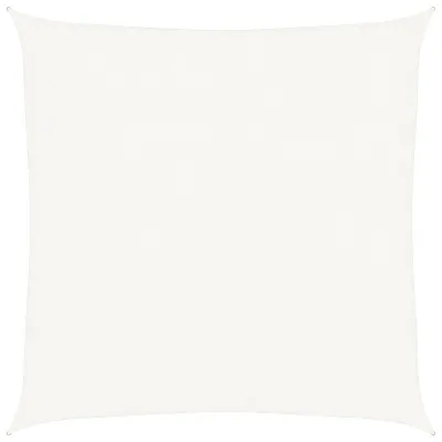 vidaXL Senčno jadro 160 g/m² belo 3x3 m HDPE