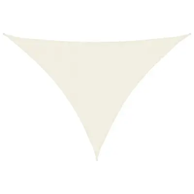vidaXL Senčno jadro oksford blago trikotno 5x7x7 m krem