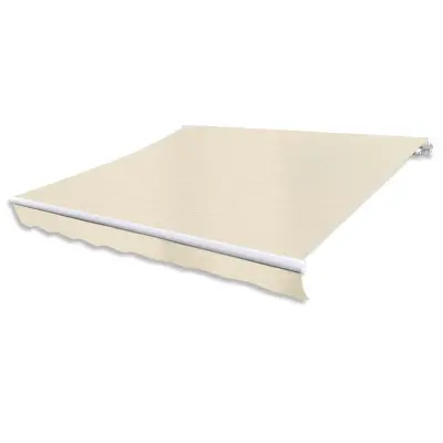 vidaXL Ročno zložljiva tenda 300 cm krem barve
