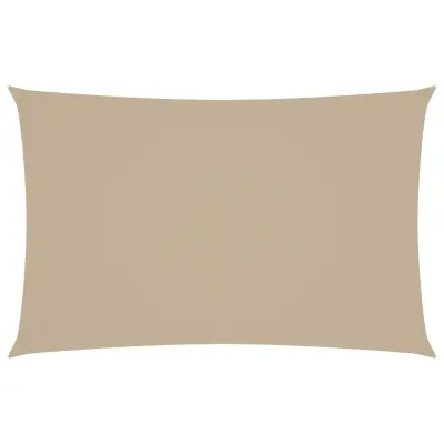 vidaXL Senčno jadro oksford blago pravokotno 4x7 m bež