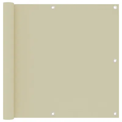 vidaXL Balkonsko platno krem 90x500 cm oksford blago