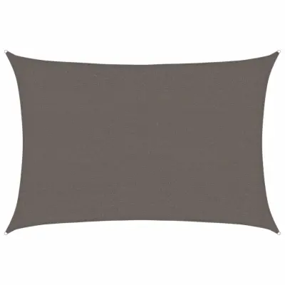 vidaXL Senčno jadro 160 g/m² antracitno 2,5x3,5 m HDPE