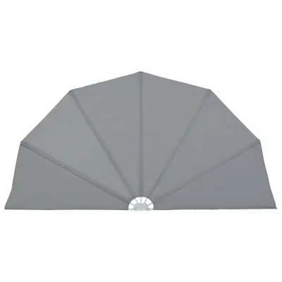 vidaXL Zložljivo stransko platno za teraso sivo 160 cm
