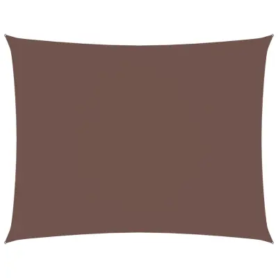 vidaXL Senčno jadro oksford blago pravokotno 3,5x4,5 m rjavo