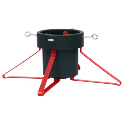 vidaXL Stojalo za novoletno jelko zeleno in rdeče 46x46x19 cm