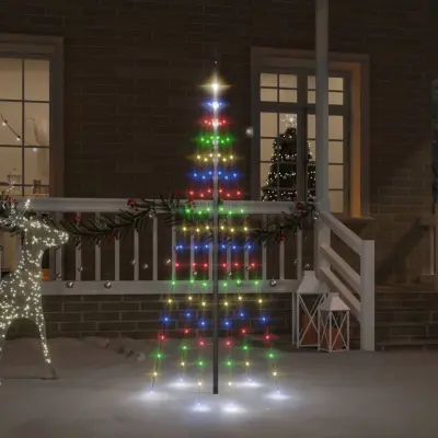 Novoletna jelka iz 108 pisanih LED lučk 180 cm
