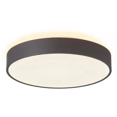 MEKAR 400 okrogla stropna svetilka LED 42W CCT 3000K 4000K stropna svetilka stenska svetilka kuhinja pisarna vhod 3200lm 40cm 230V ČRNA BARVA