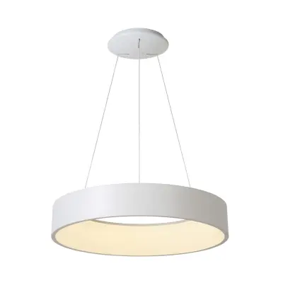 SCULPTORIS 800 Viseča svetilka LED 60W CCT Krožni obesek Moderna lučka za lestenec Dnevna soba Trgovina Kuhinja 230V 80cm BELA