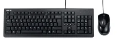 ASUS U2000 Wired Keyboard And Mouse Combo Set Black SLO Layout
