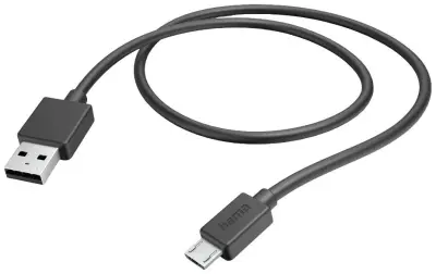 Hama USB polnilni kabel USB 2.0 USB-A vtič\, USB-mikro-B vtič 1.00 m črna  00201584