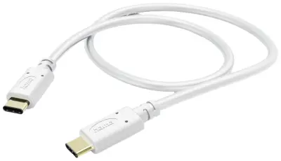 Hama USB polnilni kabel USB 2.0 USB-C® vtič\, USB-C® vtič 1.50 m bela  00201592