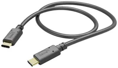 Hama USB polnilni kabel USB 2.0 USB-C® vtič\, USB-C® vtič 1.00 m črna  00201589