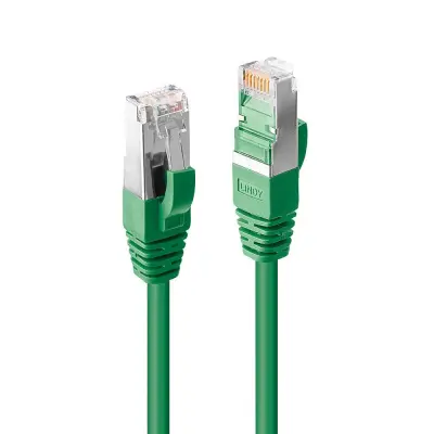 LINDY 45957 RJ45 omrežni kabel\, Patch kabel CAT 6 S/FTP 15.00 m zelena  1 kos