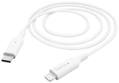 Hama USB polnilni kabel USB 2.0 Apple Lightning vtič \, USB-C® vtič 1.00 m bela  00201598