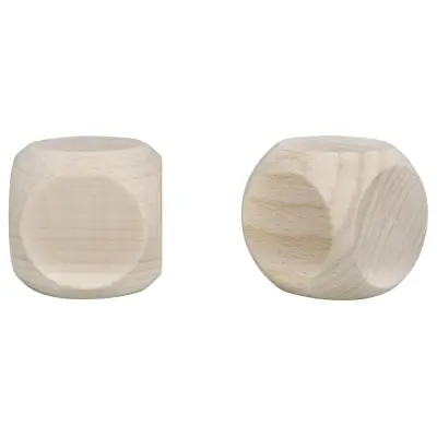 Igralne kocke, lesene 4x4 cm, set 2