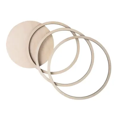 Leseni disk z obroči, 60cm, 8-delni set