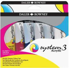 Akrilne barve set System3 Process 6x59ml