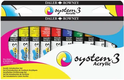 Set akrilnih barv System 3, Introduction set 10x22ml