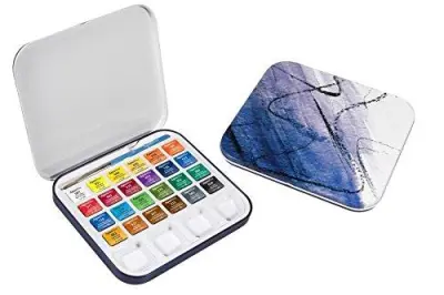 Set akvarelnih barv Aquafine Travel set 24x1/2 tabl.
