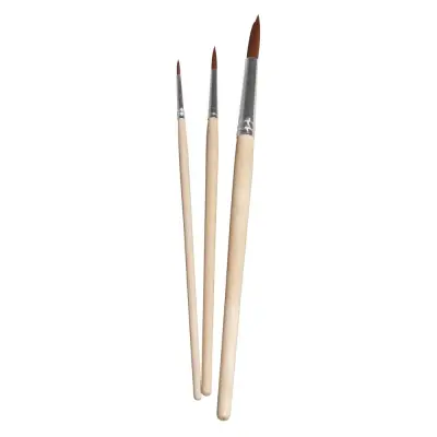 Set čopičev za šolo in vrtec, 3 x okrogli