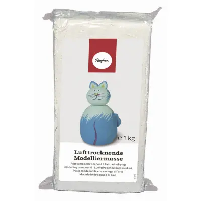 Modelirna masa, 1 kg, bela, na zraku sušeča, ne razpoka