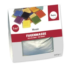 Fugirna masa za mozaik, bela, 500 g