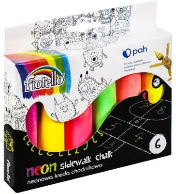 Krede talne, neon, 6 barv