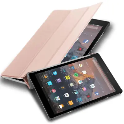 CADORABO združljiv s Kindle v pastelnem rožnem zlatu - ultra tanek zaščitni pokrov z avtobusom in stojalo funkcijo samodejnega zbujanja