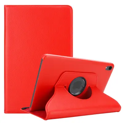 CADORABO Apple v Poppy Red - zaščitni pokrov brez samodejnega zbujanja, s funkcijo stojala in zapiranjem gumijastega traku
