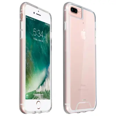 Trda torbica Contour Bumper, zbirka Crystal - ultra prozorna str. Apple iPhone 8 Plus / 7 Plus / 6S Plus / 6 Plus