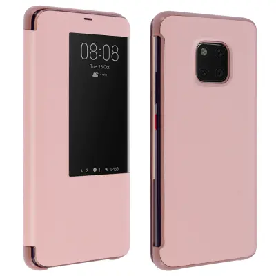 Folio etui z velikim okencem - rožnato zlato str. Huawei Mate 20 Pro