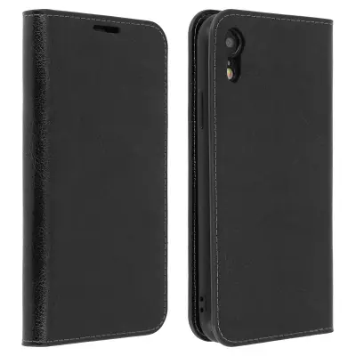 Usnjena folija z držalom za video, crna str. Apple iPhone XR