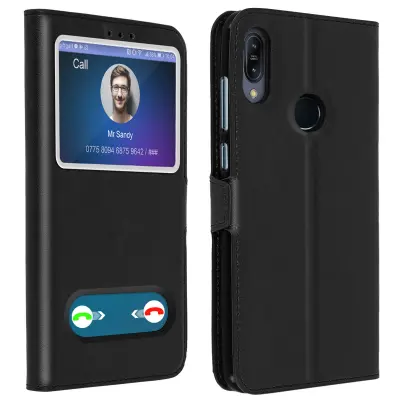 Dvojna zašcitna torbica z ucinkom teksture - crna str. Asus ZenFone Max M2 (ZB633KL)