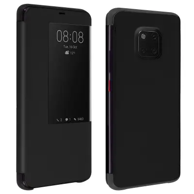 Folio etui z velikim okencem - crn str. Huawei Mate 20 Pro