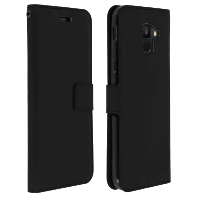 Folio torbica denarnica s stojalom za video, serija Vintage - crna str. Samsung Galaxy A6