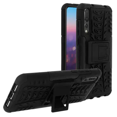 Trda torbica Ultra Protection Vgrajena video podpora Crna str. Huawei P20 Pro