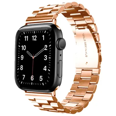 CADORABO Apple Watch (serija 7/8) 41 mm, (SE/serija 4 /5 /6) 40mm in (serija 1/2/3) 38mm v rožnem zlatu - nadomestni jermen, primeren za vašo