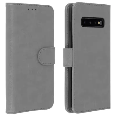 Folio Case Samsung Galaxy S10 z držalom za kartico - siva