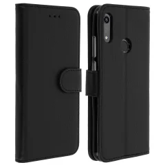 Folio Case Huawei Y6 2019 , Honor 8A z držalom za kartico - Crna