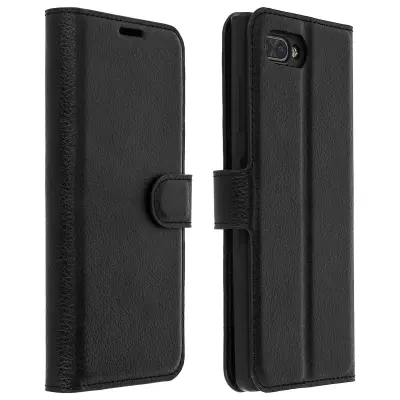 Wallet Folio Cover Video stojalo, zrnat ucinek - crna str. BlackBerry KEY2
